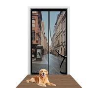 Mosquiteras para Puertas 80 x 188 cm sin Taladrar Fácil de Instalar Cortina Mosquitera Magnética Mantiene El Aire Fresco para Puerta Del Balcón Puerta Patio, Negro