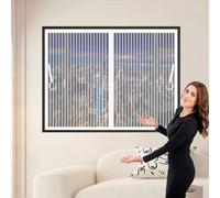 Mosquiteras para Puertas 85 x 155 cm Malla Super Fina, Cierre Automático Mosquitera Porte Magnética Fácil Instalación sin Taladrar para Terraza, Ventana, Door, Blanco