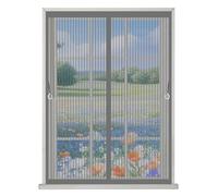 Mosquiteras para Ventana 100 x 110 cm Cierre Automático de Arriba a Abajo, Mantiene El Aire Fresco Dentro y Los Bichos Fuera Cortina Magnética para Todas Las Ventana, Gris