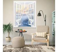Mosquiteras para Ventana 70 x 85 cm Varios Tallas, Cierre Automático, No Requiere Herramientas, Mantiene El Aire Fresco Cortinas Mosquiteras para Todas Las Ventana, Blanco