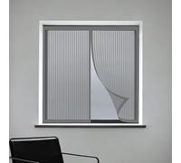Mosquiteras para Ventanas 110 x 125 cm Protección Contra Mosquitos y Moscas Mosquiteras Fácil Instalación Adhesiva para Ventanasde Balcón, Ventanasde Patio, Sala, Gris