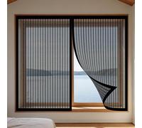 Mosquiteras para Ventanas 110 x 150 cm sin Taladrar Ni Atornillar Mosquiteras Magnética Anti Insectos Cierre Fácil Instalación Adhesiva Adecuada para Decoración Del Hogar, Negro
