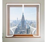 Mosquiteras para Ventanas 50 x 70 cm Protección Contra Mosquitos y Moscas Mosquiteras Fácil de Limpiar para Todas Las Ventanas Interiores y Exteriores, Blanco