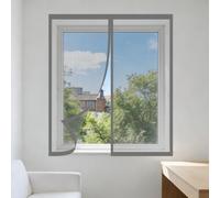 Mosquiteras para Ventanas 60 x 125 cm Protección Contra Mosquitos y Moscas Cortinas Mosquitera Ventana Fácil de Limpiar para Ventanasde Balcón, Ventanasde Patio, Sala, Gris