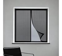 Mosquiteras para Ventanas 65 x 110 cm Protección Contra Mosquitos y Moscas Mosquiteras Fácil Instalación Adhesiva para Ventanasde Balcón, Ventanasde Patio, Sala, Negro