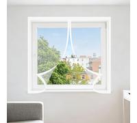 Mosquiteras para Ventanas 65 x 185 cm Protección Contra Mosquitos y Moscas Mosquitera Ventana Fácil de Limpiar para Ventana de Bricolaje para Caseras Oficina, Blanco