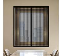 Mosquiteras para Ventanas 75 x 145 cm sin Taladrar Ni Atornillar Mosquiteras Fácil Instalación, Sin Taladrar Ni Atornillar para Todas Las Ventanas, Negro