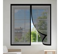 Mosquiteras para Ventanas 75 x 165 cm Protección Contra Mosquitos y Moscas Mosquitera Ventanas Adhesiva Fácil Instalación Adhesiva para Balcón Corredera Terraza, Negro