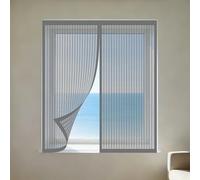 Mosquiteras para Ventanas 75 x 80 cm sin Taladrar Ni Atornillar Mosquitera sin Taladrar Lavables Adecuada para Decoración Del Hogar, Gris