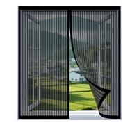 Mosquiteras para Ventanas 83 x 83 cm Fácil Instalación sin Taladrar, Fácil de Limpiar Adsorción Magnética Plegable para Todas Las Ventanas, Negro