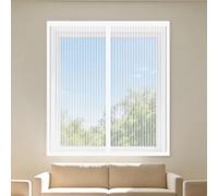 Mosquiteras para Ventanas 95 x 110 cm sin Taladrar Ni Atornillar Mosquitera Magnética Ventana Lavables para Todas Las Ventanas Interiores y Exteriores, Blanco