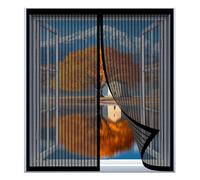 Mosquiteras para Ventanas Enrollables 45 x 60 cm Fácil Instalación sin Taladrar, Fácil de Limpiar Adsorción Magnética Plegable para Todas Las Ventanas, Negro