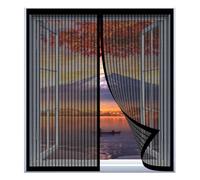 Mosquiteras para Ventanas Enrollables 45 x 60 cm Fácil Instalación sin Taladrar, Fácil de Limpiar Mosquiteras Magnética Anti Insectos para Todas Las Ventanas, Negro