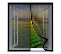 Mosquiteras para Ventanas Enrollables 50 x 95 cm Fácil Instalación sin Taladrar, Fácil de Limpiar Pegajoso Cortina Pantalla para Todas Las Ventanas, Negro