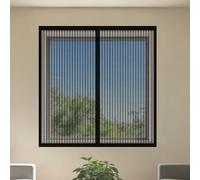 Mosquiteras para Ventanas Magnética 140 x 160 cm sin Taladrar Ni Atornillar Mosquitera Ventana Mosquiteras Fácil Instalación Adhesiva para Balcón Corredera Terraza, Negro