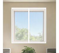 Mosquiteras para Ventanas Magnética 75 x 145 cm sin Taladrar Ni Atornillar Mosquitera Ventana Mosquiteras Fácil Instalación Adhesiva para Balcón Corredera Terraza, Blanco