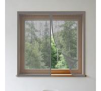 Mosquiteras para Ventanas Magnética 95 x 110 cm sin Taladrar Ni Atornillar Mosquitera Ajustable Ventanas Fácil de Ensamblar Autoadhesivo para Balcón Corredera Terraza, Gris