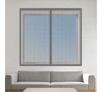 Mosquiteras para Ventanas Magneticas 105 x 110 cm Mantiene Insectos, Moscas y Mosquitos Fuera Cortinas Mosquitera Ventana Fácil de Limpiar para Todas Las Ventanas, Gris