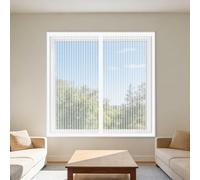 Mosquiteras para Ventanas Magneticas 110 x 150 cm Mantiene Insectos, Moscas y Mosquitos Fuera Mosquitera sin Taladrar Lavables para Todas Las Ventanas, Blanco