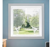 Mosquiteras para Ventanas Magneticas 110 x 150 cm Protección Contra Mosquitos y Moscas Ventana Contra Insectos y Moscas Lavables para Balcón Corredera Terraza, Blanco