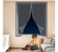 Mosquiteras para Ventanas Magneticas 115 x 115 cm Protección Contra Mosquitos y Moscas Mosquitera Ajustable Ventanas Lavables para Todas Las, Gris