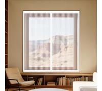Mosquiteras para Ventanas Magneticas 115 x 125 cm Mantiene Insectos, Moscas y Mosquitos Fuera Mosquitera sin Taladrar Fácil de Limpiar Adecuada para Decoración Del Hogar, Blanco