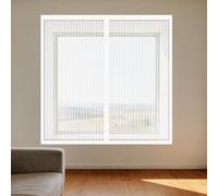 Mosquiteras para Ventanas Magneticas 150 x 95 cm Imanes Se Cierran Automáticamente Mosquitera Magnética Ventanas Fácil Instalación Adhesiva para Todas Las, Blanco