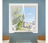 Mosquiteras para Ventanas Magneticas 200 x 200 cm sin Taladrar Ni Atornillar Mosquitera Magnética Ventana Fácil de Limpiar para Balcón Corredera Terraza, Blanco