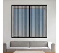 Mosquiteras para Ventanas Magneticas 50 x 105 cm Mantiene Insectos, Moscas y Mosquitos Fuera Cortinas Mosquitera Ventana Fácil de Limpiar para Todas Las Ventanas, Negro