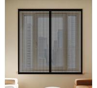 Mosquiteras para Ventanas Magneticas 70 x 100 cm sin Taladrar Ni Atornillar Cortinas Mosquitera Ventana Lavables para Exterior Jardín Balcón Salón Casa Tienda, Negro