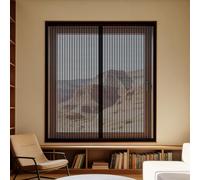 Mosquiteras para Ventanas Magneticas 75 x 110 cm Mantiene Insectos, Moscas y Mosquitos Fuera Mosquitera sin Taladrar Fácil de Limpiar Adecuada para Decoración Del Hogar, Negro
