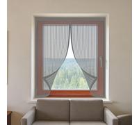 Mosquiteras para Ventanas Magneticas 80 x 115 cm sin Taladrar Ni Atornillar Mosquitera Ventana Fácil de Ensamblar Autoadhesivo para Todas Las Ventanas, Gris
