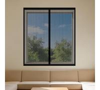 Mosquiteras para Ventanas Magneticas 80 x 160 cm sin Taladrar Ni Atornillar Mosquitera sin Taladrar Fácil de Limpiar para Ventana de Bricolaje para Caseras Oficina, Negro