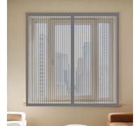 Mosquiteras para Ventanas Magneticas 85 x 110 cm sin Taladrar Ni Atornillar Cortinas Mosquitera Ventana Lavables para Exterior Jardín Balcón Salón Casa Tienda, Gris