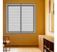 Mosquiteras para Ventanas Magneticas 85 x 125 cm Imanes Se Cierran Automáticamente Ajustable Mosquitera Ventana Magnetica Lavables Adecuada para Decoración Del Hogar, Gris