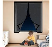 Mosquiteras para Ventanas Magneticas 90 x 150 cm Protección Contra Mosquitos y Moscas Mosquitera Ajustable Ventanas Lavables para Todas Las, Negro