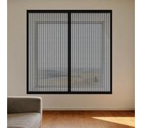 Mosquiteras para Ventanas Magneticas 95 x 100 cm Imanes Se Cierran Automáticamente Mosquitera Magnética Ventanas Fácil Instalación Adhesiva para Todas Las, Negro