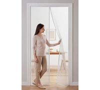 Mosquiteras Puertas Magneticas 171 x 191 cm Cierre Magnético de Arriba a Abajo Cortina Mosquitera Magnética No Requiere Herramientas Mantiene El Aire Fresco en El Interior, Blanco