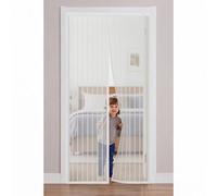 Mosquiteras Puertas Magneticas 195 x 177 cm Kit de Instalación Completo Mosquitera Magnética Puerta Montaje Fácil de Pegar para Entrada, Balcón, Puerta de Ventana, Blanco