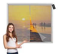 Mosquiteras Ventanas Gris 55x95cm Cortina Antimoscas de Malla Antimosquitos con Iman Malla Anti Insectos para Puerta Corredera sin Taladrar Malla lavable