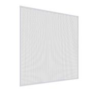 Mosquito Stop 23590 - Mosquitera con marco de aluminio para ventanas, se puede acortar individualmente, 120 x 150 cm, color blanco