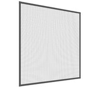 Mosquito Stop 23667 - Mosquitera para ventana, marco de aluminio, se puede acortar individualmente, antracita, 120 x 150 cm