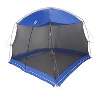 Mosquito Tent with Roof Azure Blue 320 x 320 x 218 cm, impermeable y resistente a los rayos UV, fibra de vidrio de poliéster para exteriores, diseño plegable portátil para jardín, terraza, pícnic