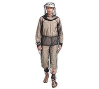 Mosquito traje, 4 piezas/set Anti Anti Mosquito Ropa L/XL Mosquito translúcido Nets de mosquito ajustable Protección de mosquitos plegable para acampar, ropa anti -mosquitos