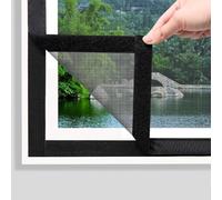 Mosquitos Enrollables 125x125cm Negro Mosquito Net Ventana de Malla Mosquitera Camper Furgoneta