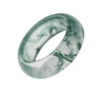 Moss Agate Wedding Ring Fashion - Finger Jewelry Green Gems Rings for Wives | Green Gems Rings for Wives Collectors Girlfriends Daily | Wear Date Nights Special Events Party Valentine's Day Birthday