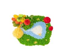 Moss Coaster DIY Moss Art Kit, Kit de Aguja Perforadora for Taza de Musgo de Jardín, Kits de Inicio de Bordado for Principiantes, Bonita Decoración del Hogar(Green)