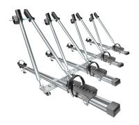Mossa 4X Portabicicletas de Techo, Soporte para Bicicletas para el Techo del Coche con Barra de Aluminio con Llave - BR9553