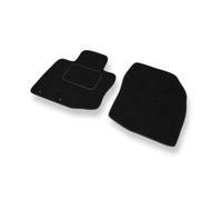 Mossa Alfombrillas adecuadas para Honda Civic VIII 2006-2011 2 uds. Negro S