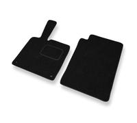 Mossa Alfombrillas adecuadas para Smart ForTwo II (2007-2013) - alfombras para Coche - Color Negro